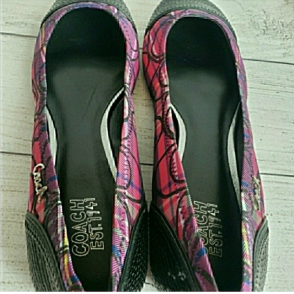 Coach Shine Embellished Flat's, Size 7.5B, women's - Picture 7 of 10